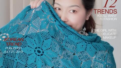 明星网红披肩编织教程,轻松打造时尚保暖单品