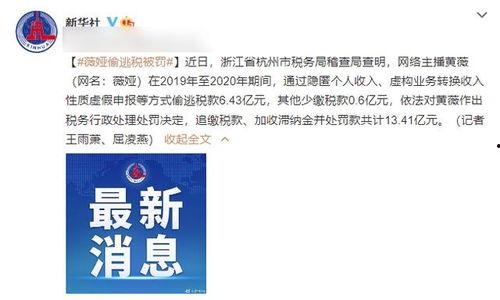 漏税明星网红有哪些,知名明星网红涉嫌漏税事件盘点